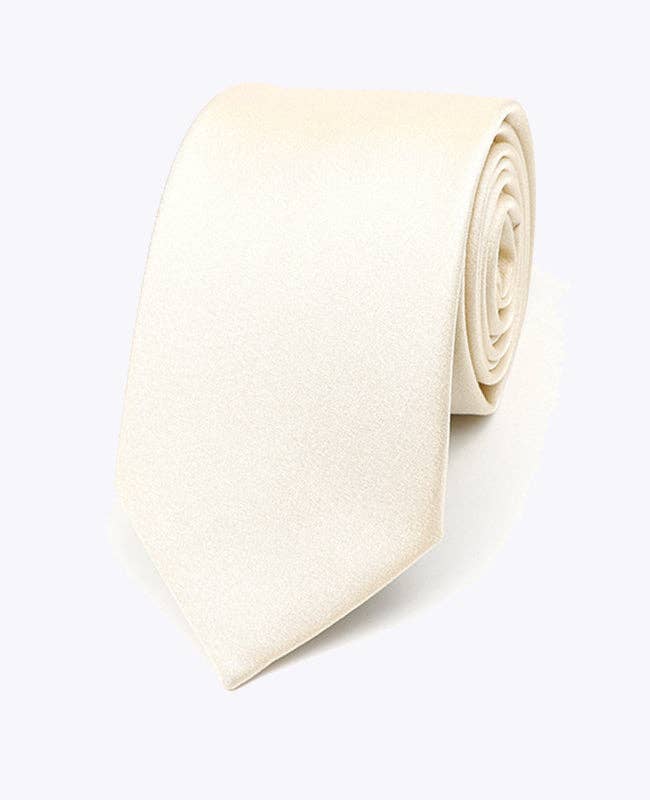 Unipap's – wholesale Necktie – Men’s – White Sequin Tie No. 1 for Men in Polyester "Armand"0
