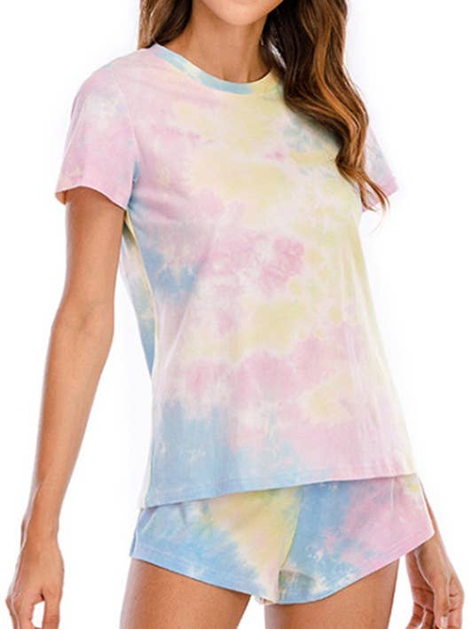 Tie-Dye Set Pyjamas Sommer Hjem slid for engroshandel hos Suzie Q USA