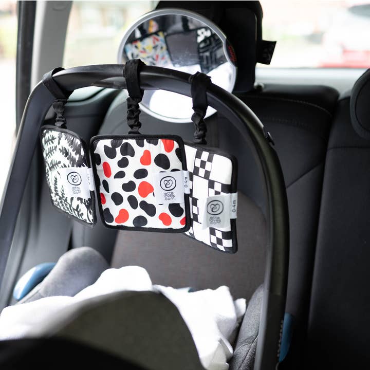 SENSORY HANGING SQUARES - for babies' first year for wholesale by Etta Loves USA