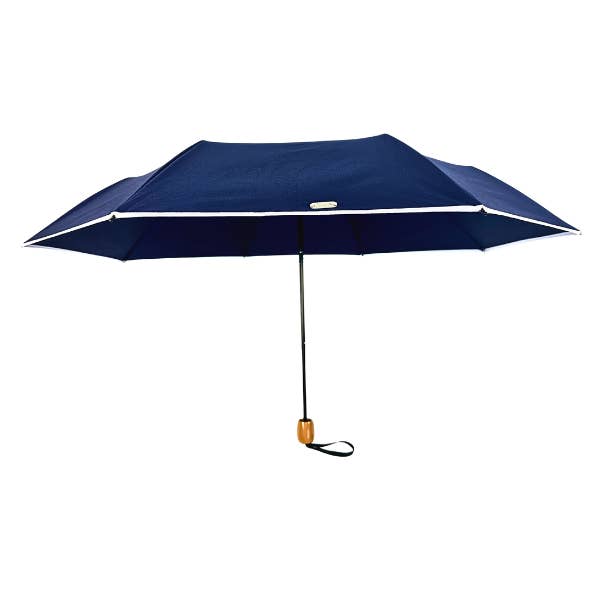 Sun Bella - Wholesale Umbrella – Women's - UPF50+ Compact Cosmopolitan UV Sun Umbrella - Navy with white trim4