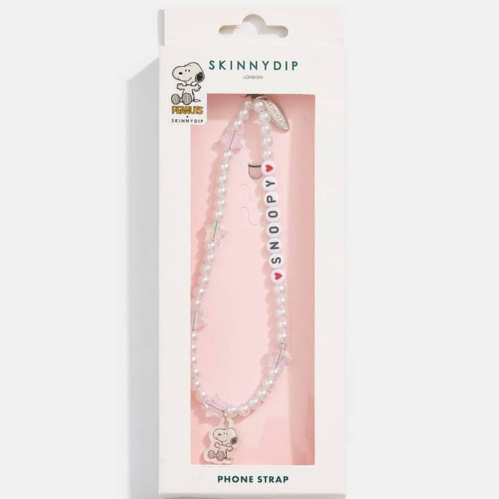 Skinnydip London - Wholesale Phonecase Strap - Peanuts x Skinnydip Snoopy Beaded Phone Strap