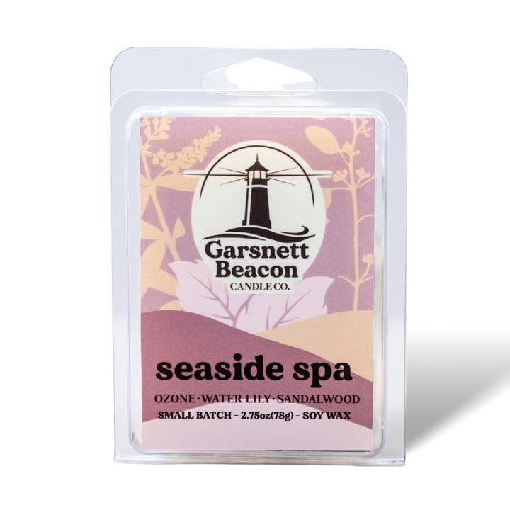 Seaside Spa Wax Melts - Ozone, Water Lily, Sandalwood Scent for wholesale by Garsnett Beacon Candle Co.