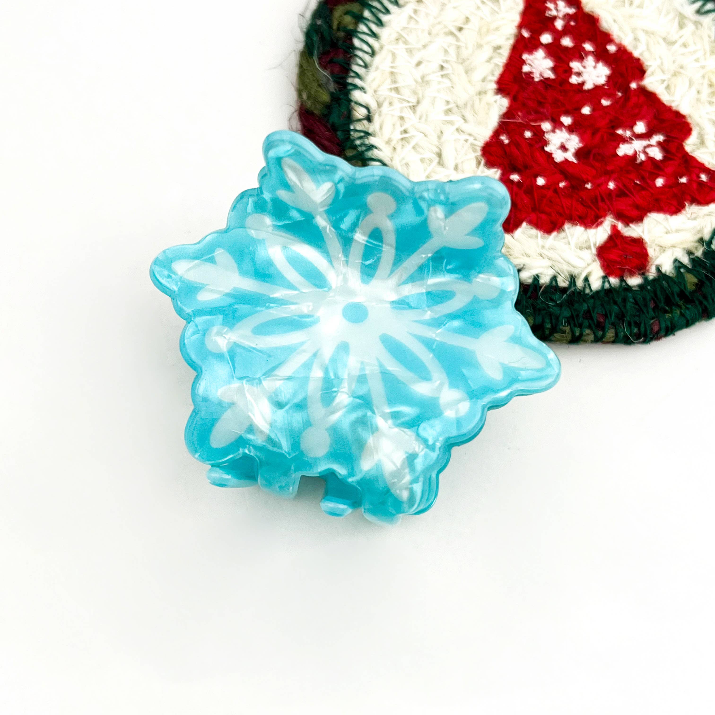 mildstyles - Wholesale Hair Clip - Women's - Small Christmas Holiday Print Hair Claw Clip2