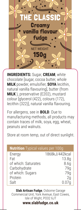 Slab Artisan Fudge – wholesale Fudge – The Classic Fudge Slab3