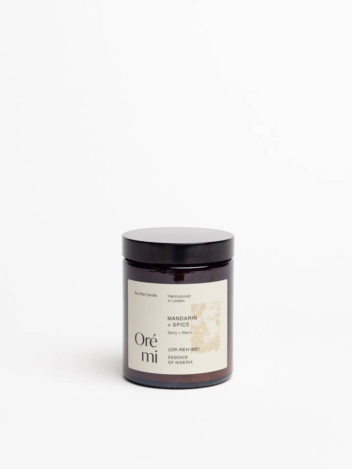 Mandarin & Spice 180ml Candle for wholesale by Oré mi