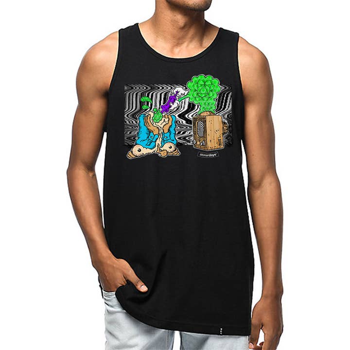 Mind Control PB MEN'S TANK for wholesale by StonerDays Apparel