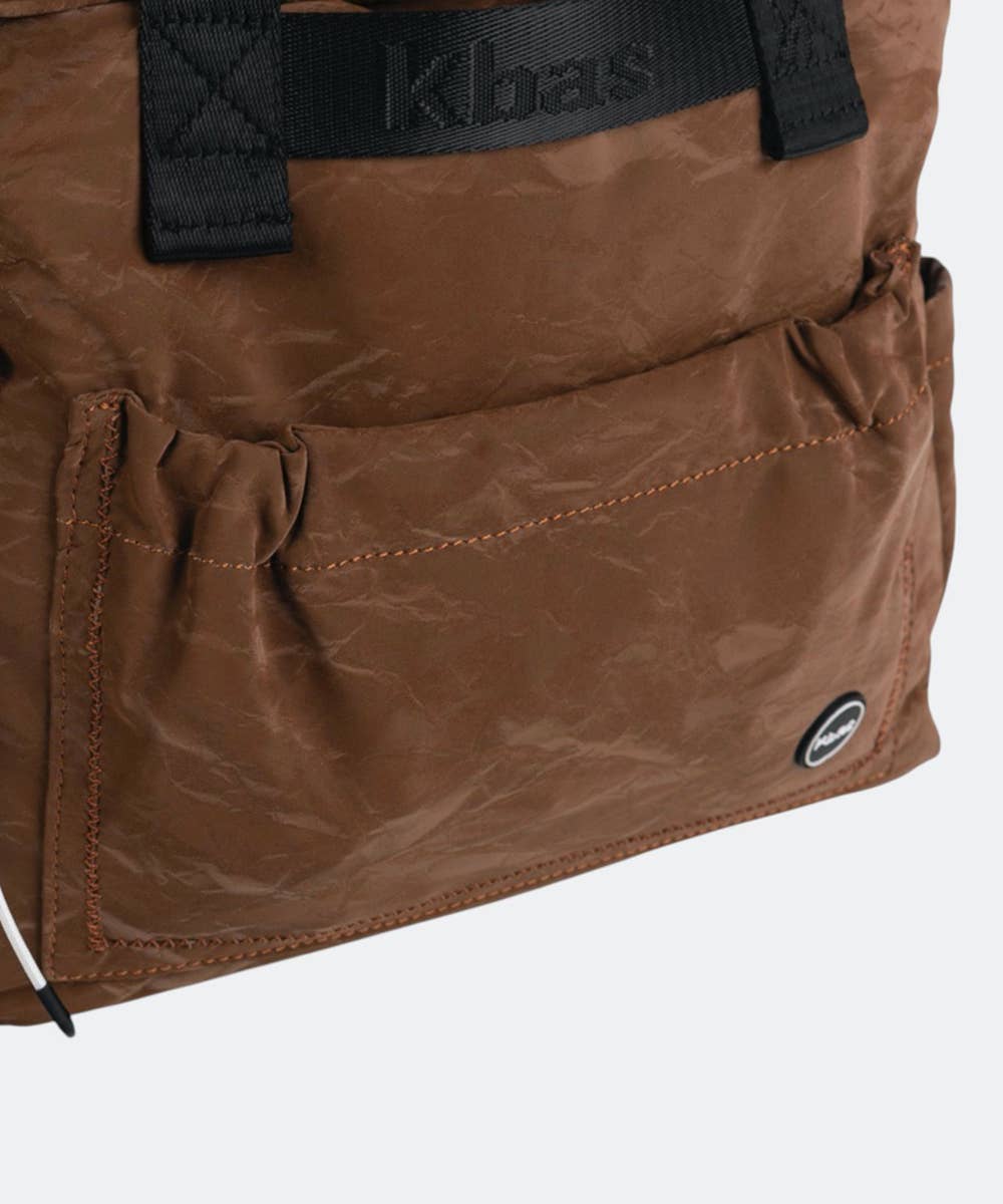 Kbas - Wholesale Top Handle Bag - Women's - NYLON BACKPACK, WITH ZIPPER, LEATHER COLOR1