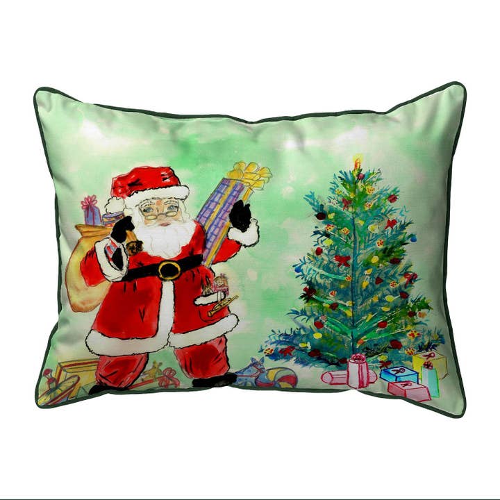 Almohada con cordón Santa & Tree para venta al por mayor de Betsy Drake Interiors