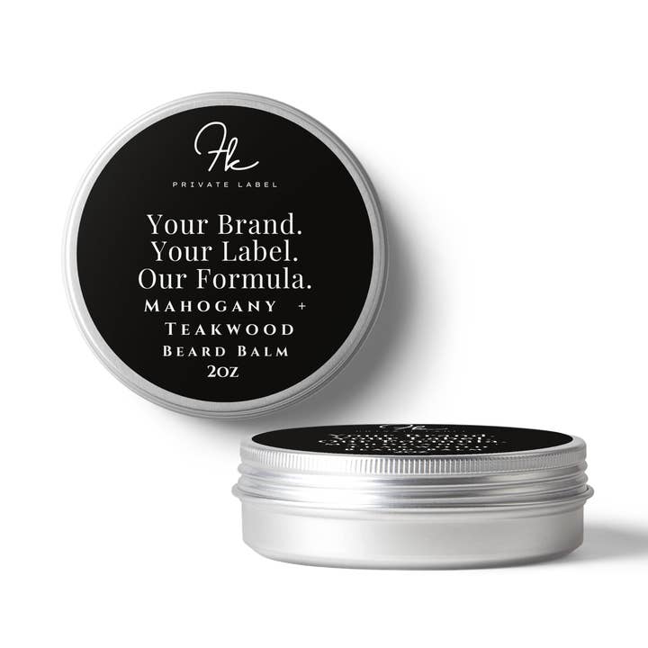 FK Private Label Labs - Wholesale Beard Styling Product - Beard Balm Mahogany + Teakwood0