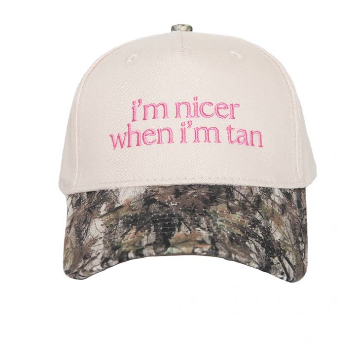 Katydid – wholesale Trucker hat – Women’s – I'm Nicer When I'm Tan Two-Toned Vintage Hats8