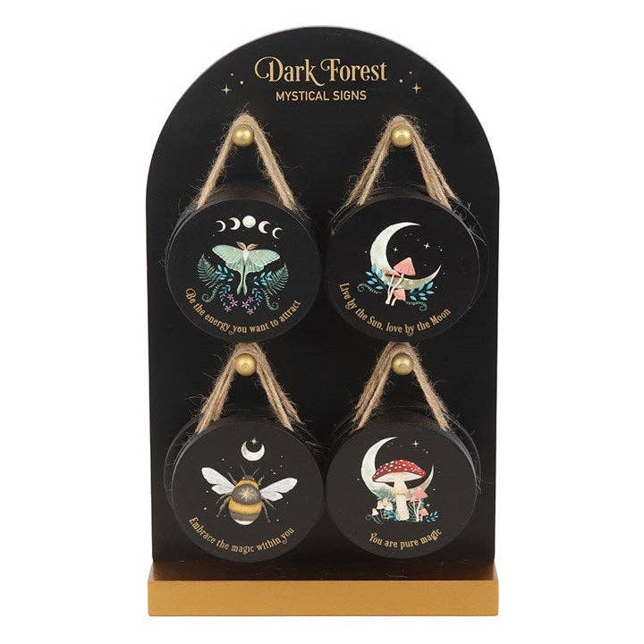 Something Different Wholesale - Wholesale Sign - Set of 24 Dark Forest Mini Signs on Display1