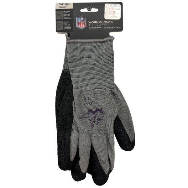 Minnesota Vikings Gloves - Team GRIPPER Gloves for wholesale by St. Louis Wholesale LLC