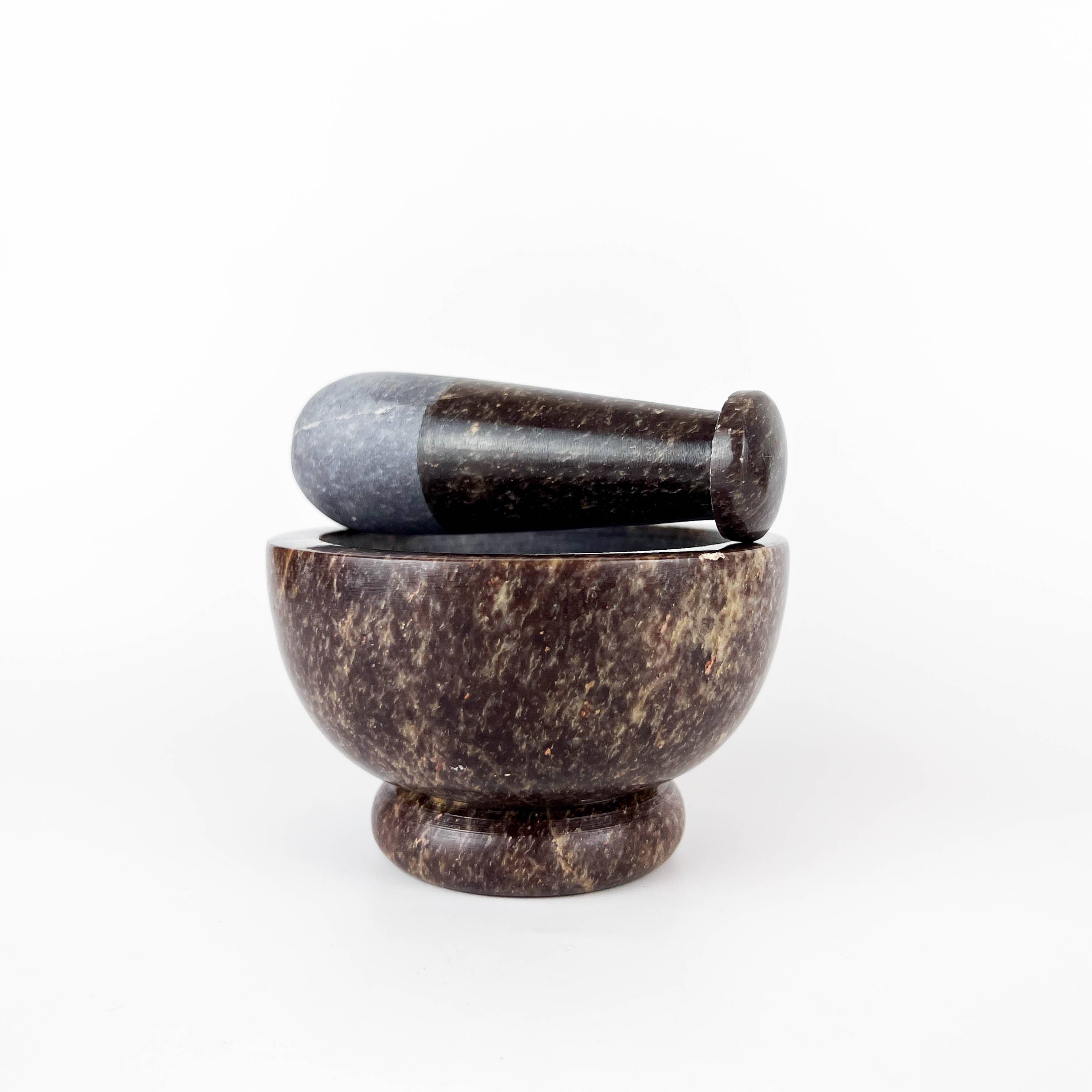 GREENROOTS USA LLC - Wholesale Mortar & pestle - Soap Stone Mortar & Pestle 4"D,3"H1