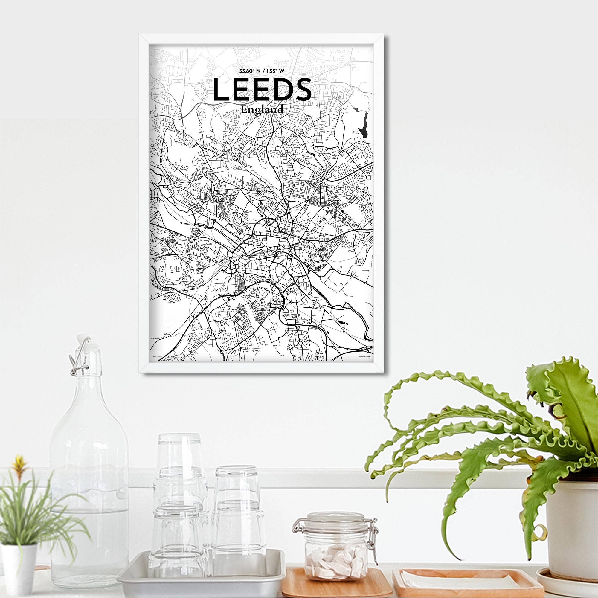 OurPoster.com – wholesale Poster – Leeds karta affisch215