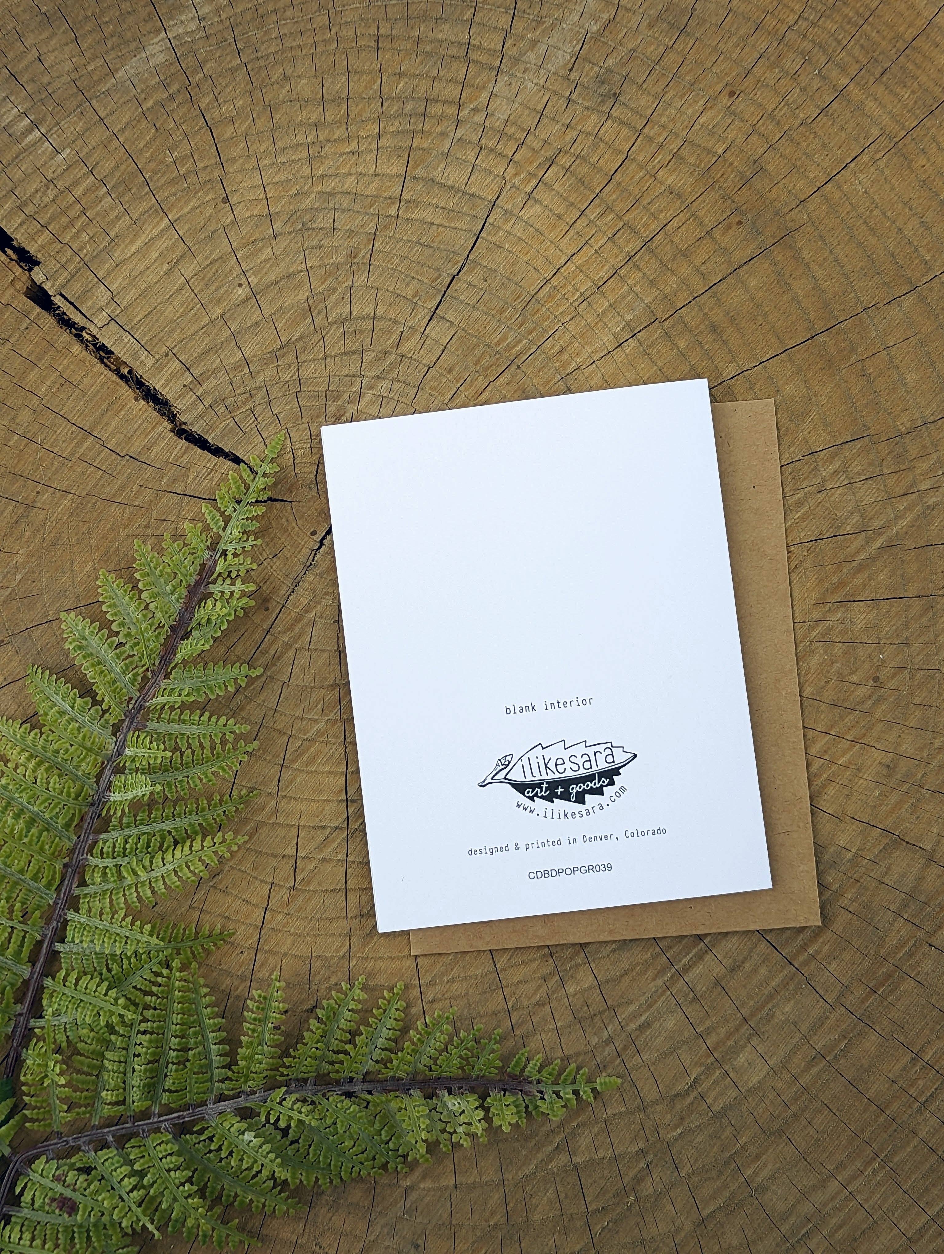 ilikesara | art + goods - Wholesale Birthday Card - greeting card | happiest of birthdays poppies - flowers1