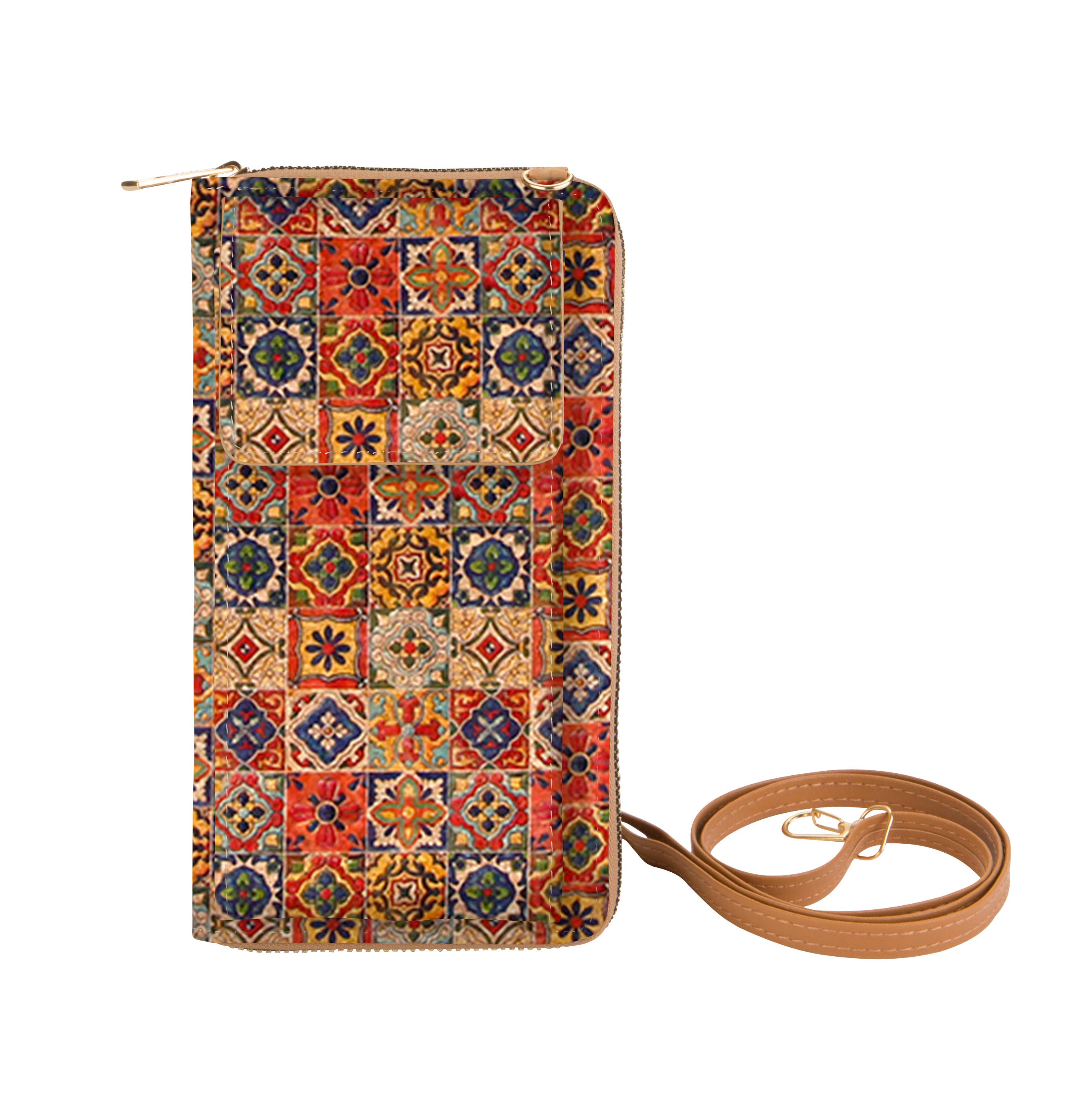 Kaleidoscope Accessories - Vente Portefeuille – unisexe - Sac à bandoulière en liège avec poche pour téléphone portable, 6 assortiments3