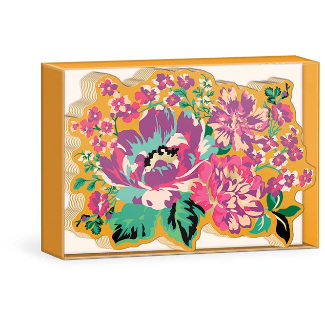 NOTECARDS SET OF 20 GLOBAL GARDEN BOUQUET for wholesale by Lady Jayne