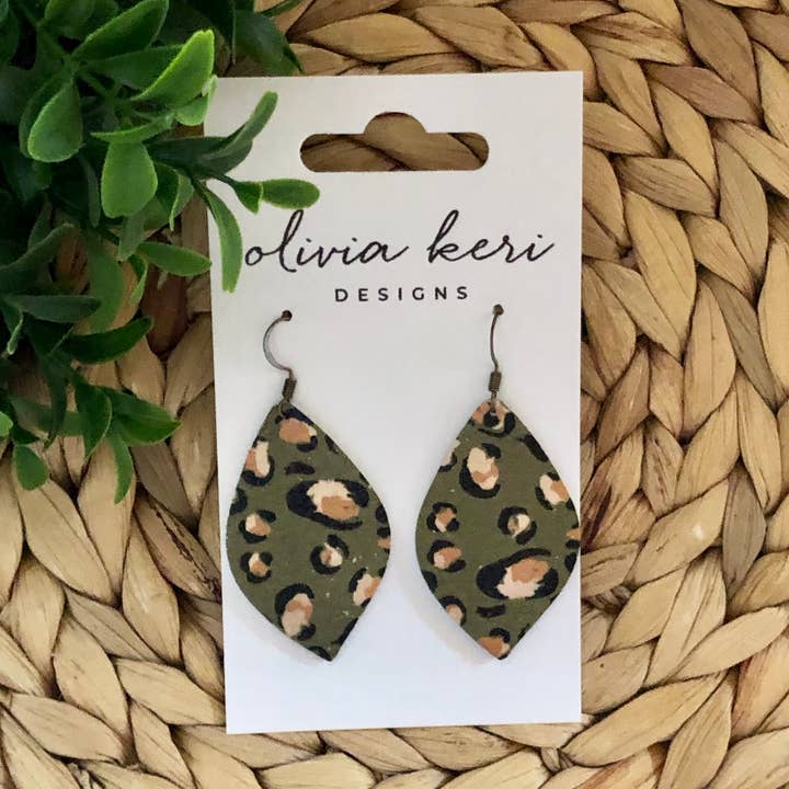 Olivia - Olive Leopard for wholesale by Olivia Keri Designs