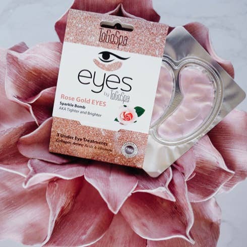 ToGoSpa - Vente Masques de traitement yeux - YEUX : or rose, plus fermes et plus brillants, lot de 35