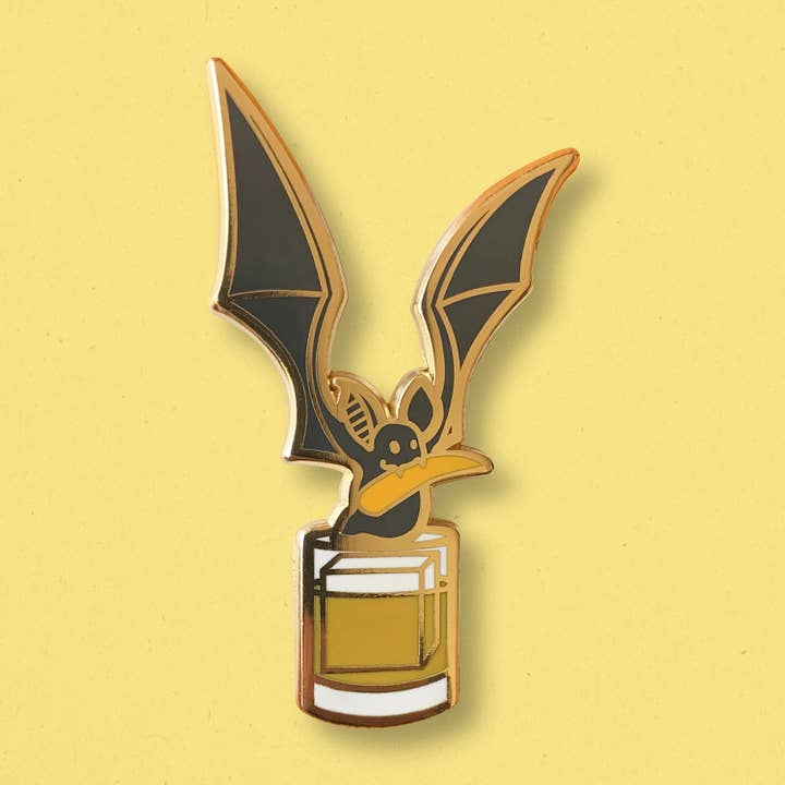 Broche Batte x Old Fashion pour la vente par Cocktail Critters