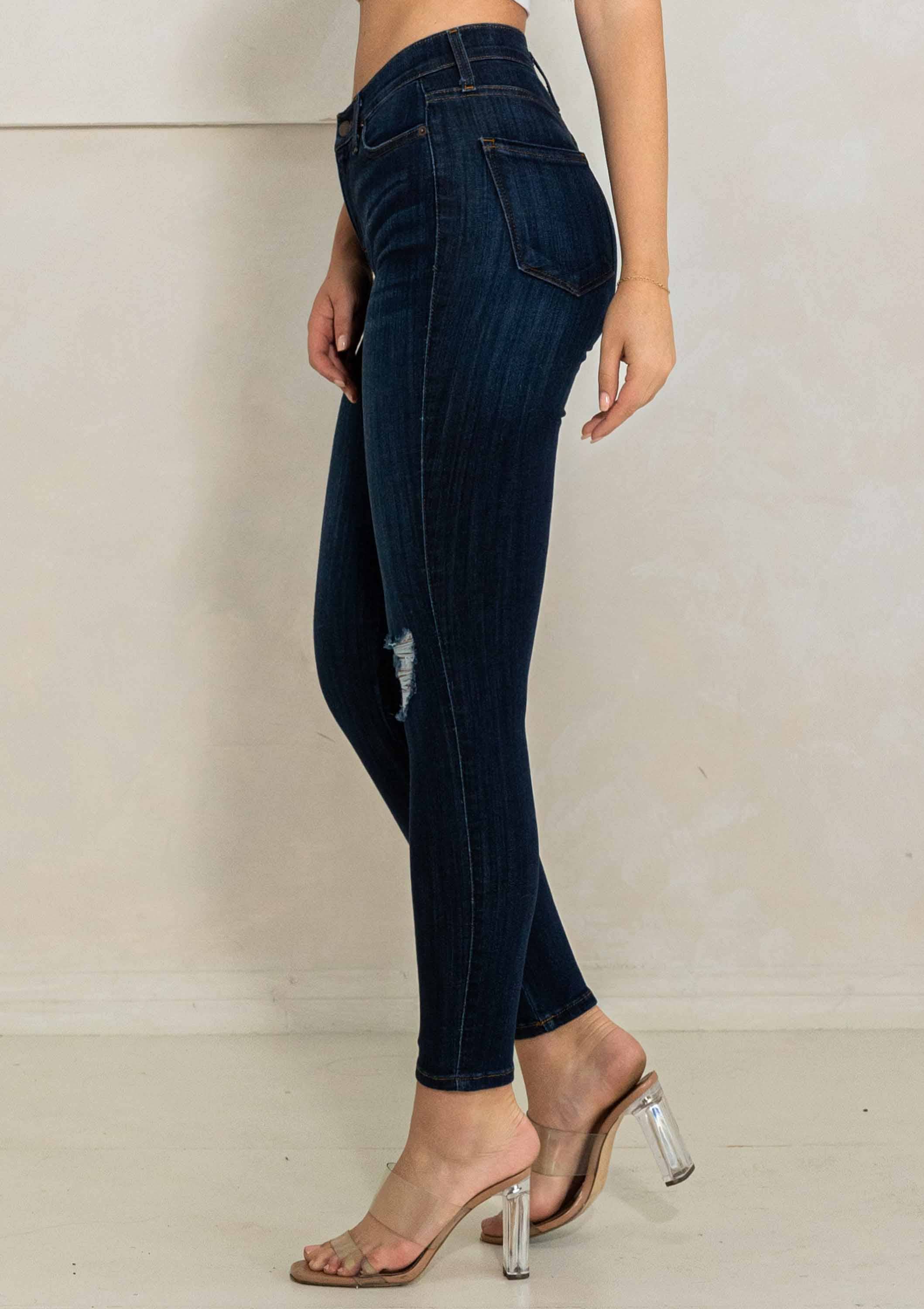 Pietra scura Jeans skinny riscaldati in vendita all'ingrosso su Faire4