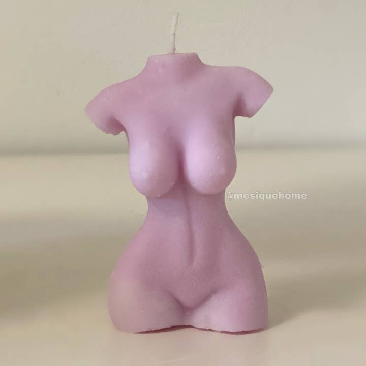 Kvinder Krop Candle Lilla for engroshandel hos Mesique Home