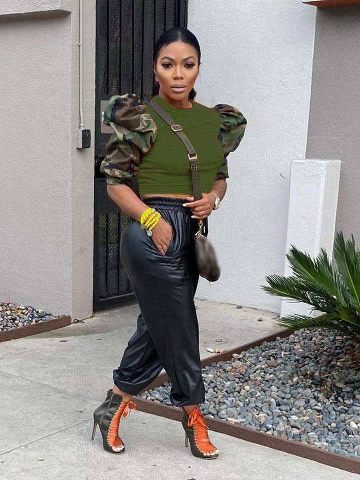 Flarix - Wholesale Blouse - Women's - street camouflage half sleeve blouse for women7