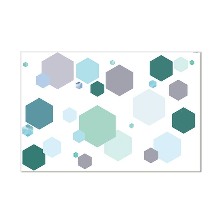 Vinyl Mat Hexagon Marble Green for wholesale by minimoi