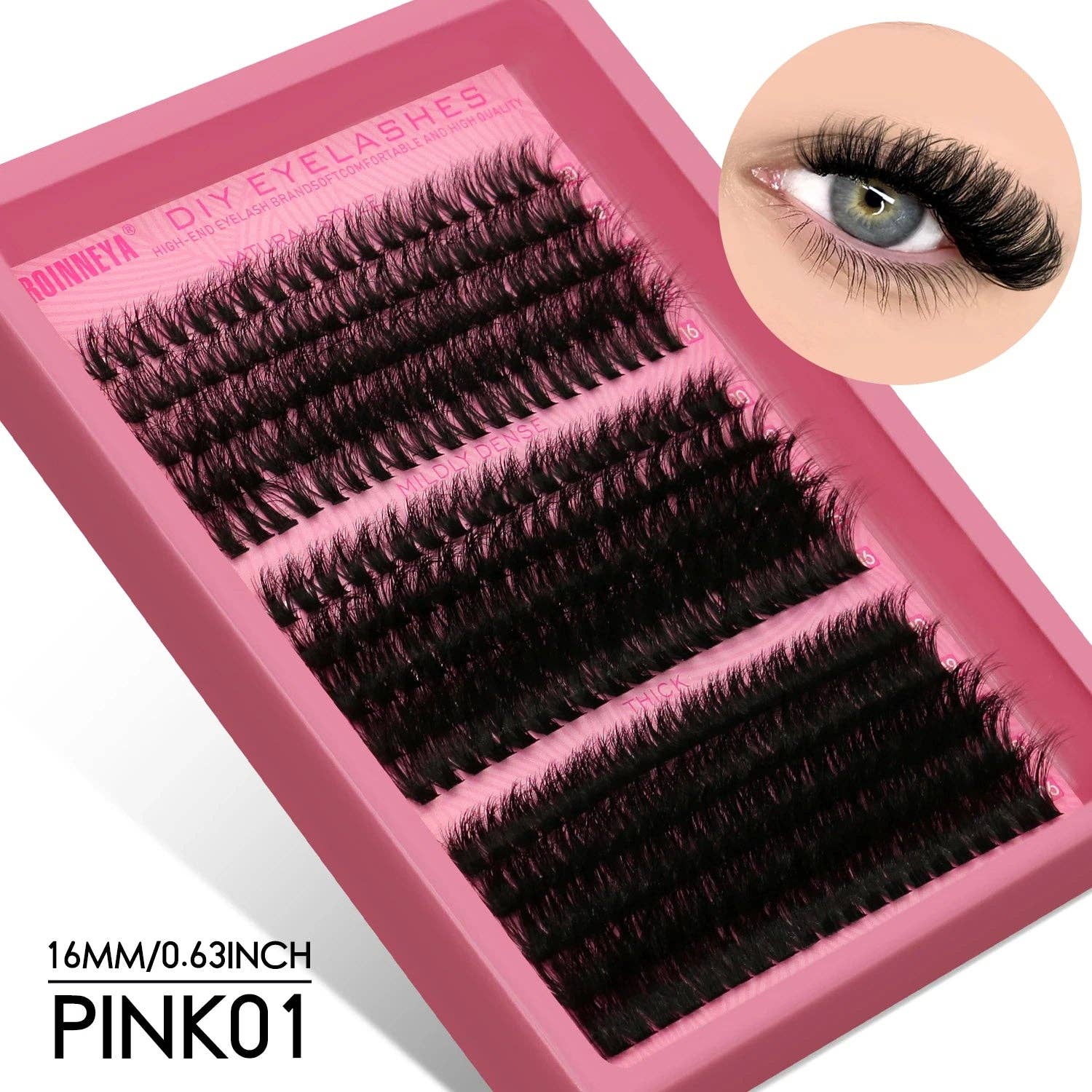 Hair Imports NYC - Wholesale False/Fake Eyelashes - Fluffy Lash Clusters - D/DD Curl Wispy Individual DIY Eyelash Extensions4