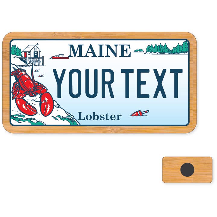 Morris Magnets - Wholesale Magnet - Magnet - Maine Lobster License Plate2