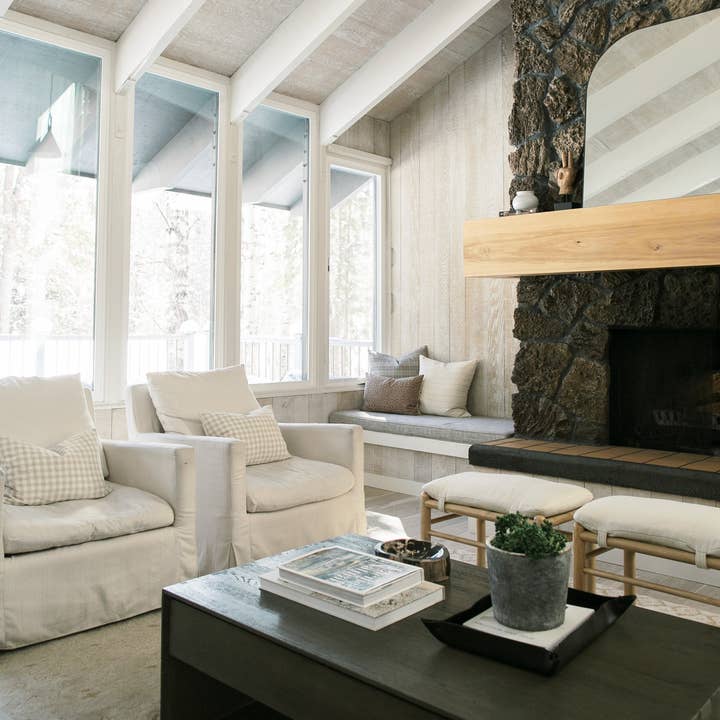 Linen & James - Wholesale Throw pillow cover - Roe | Ivory Tan Gingham Pillow Cover6