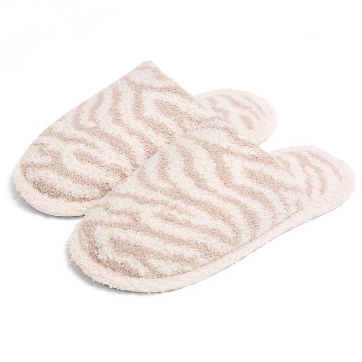 Fashion City - Wholesale Slippers - Women's - Winter Luxury Soft Zebra Pattern Slipper7