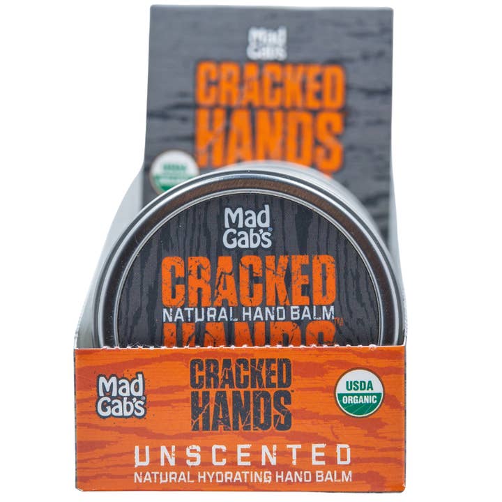 6pc Cracked Hands Shea Butter Balm Unscented Display for wholesale by Mad Gab's