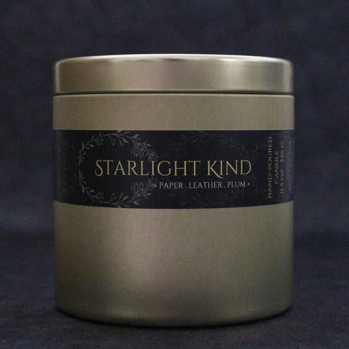 Starlight Kind - Large Candle Tin for wholesale by Revelrie Arts