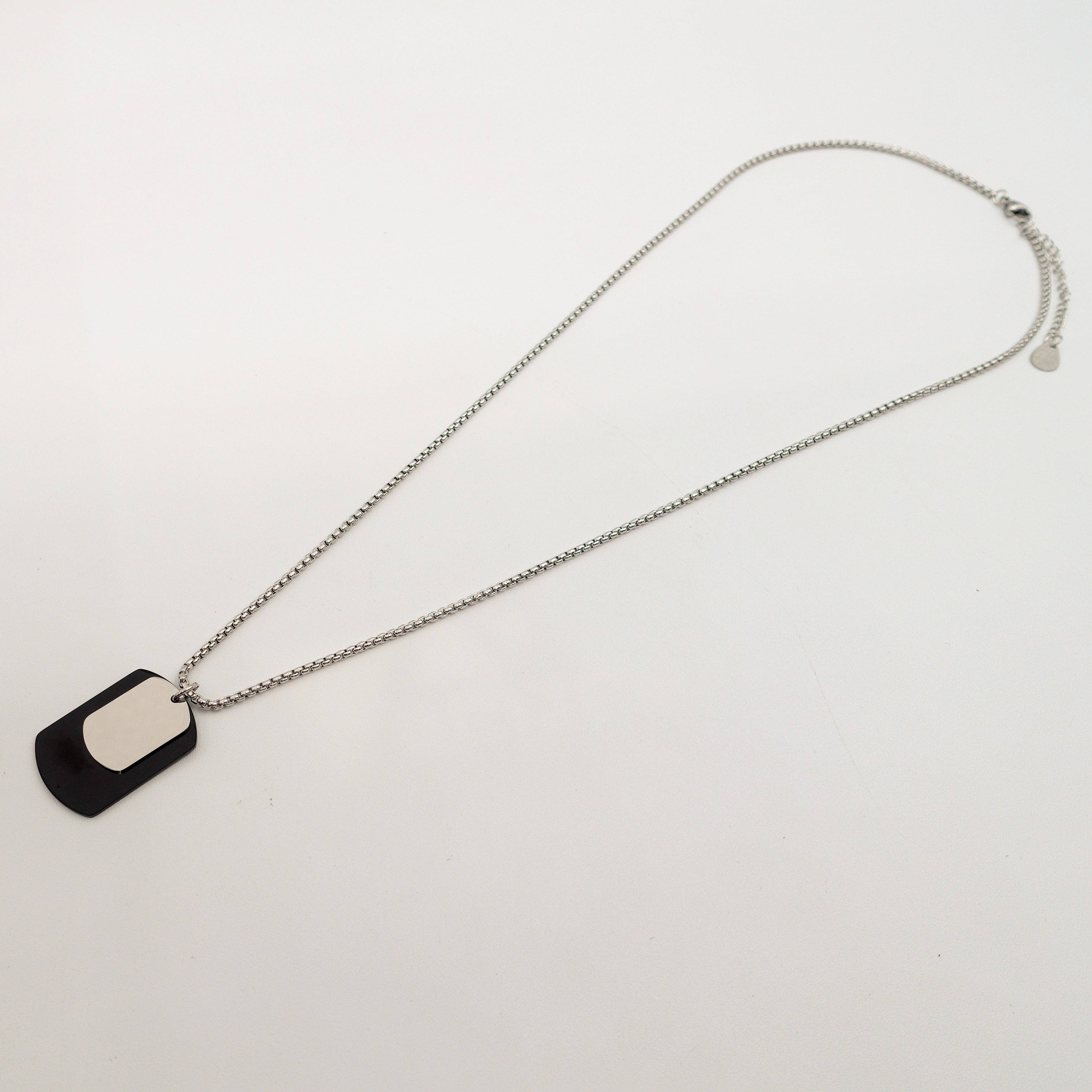 Collana pendente TARGHETTA MILITARE uomo ACCIAIO for wholesale on Faire2