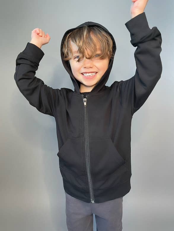 Kids Bamboo Zip-Up Hoodie – Ultra-Soft, Breathable & Cozy for wholesale by Kasia