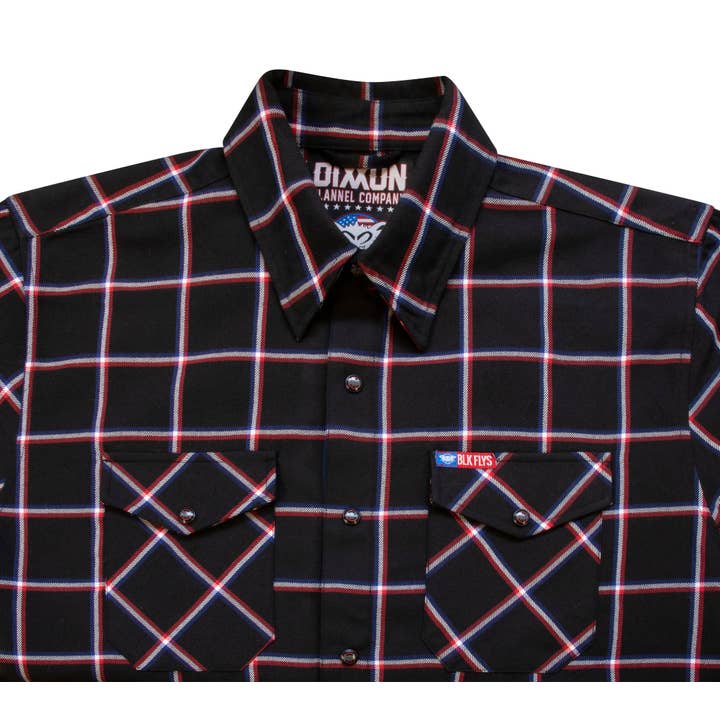 USA Black Men's Flycentennial x Dixxon Flannel Collab for wholesale on Faire2