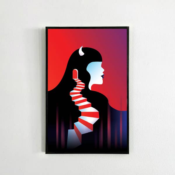 The Devil Print for wholesale by Mystic Mondays