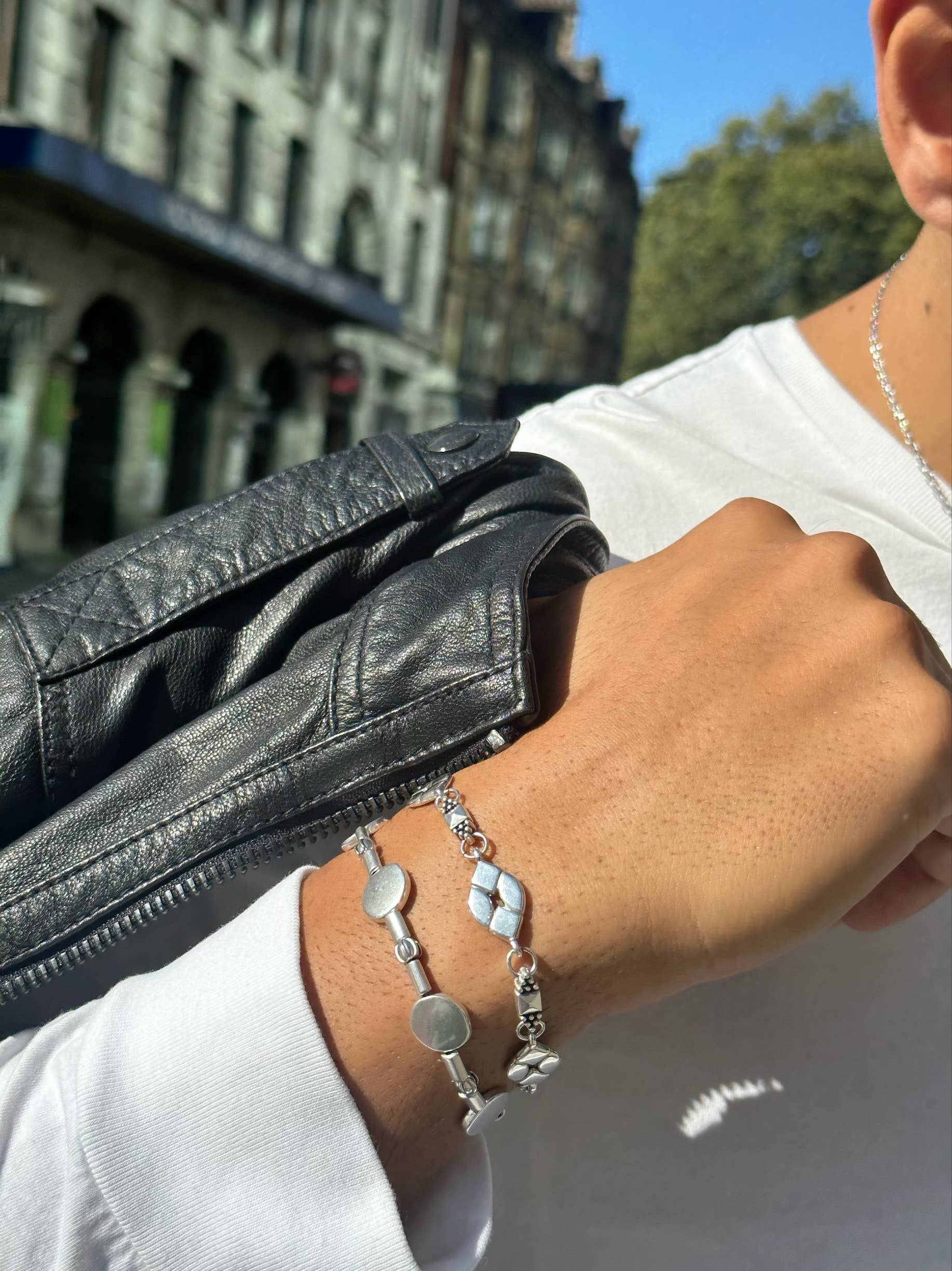 Christina Christi - Wholesale Jewelry - Men's - SIlver Beaded Bracelet, Mens Beaded Bracelet, Mens Jewelry6