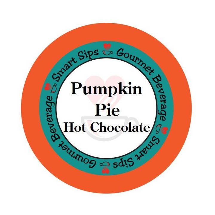 Pumpkin Pie warme chocolademelk, gastronomische warme cacaopads voor wholesale door Smart Sips Coffee