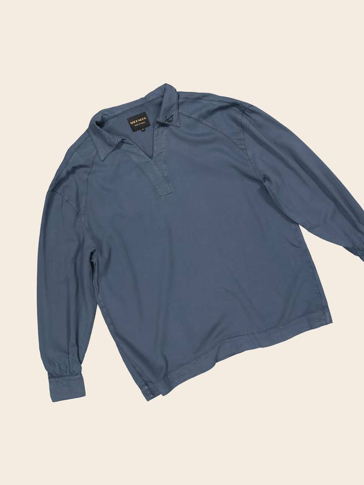 BLOUZA DJERBA overshirt - Bluish gray for wholesale by CHEZ NOUS.