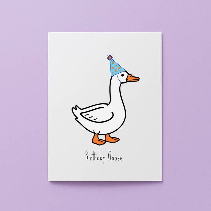 Carte d'anniversaire Oie pour la vente par Cards by Renee