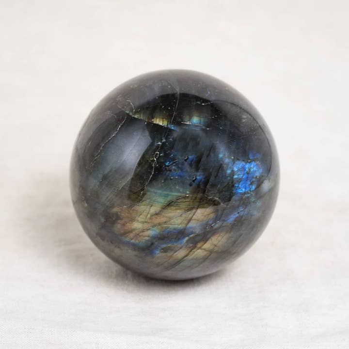 Tiny Rituals - Wholesale Spiritual Stone/Crystal - Labradorite Sphere - 1 of a Kind - Large - AAA Premium Quality5