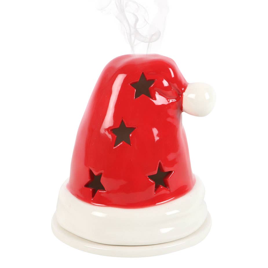 Something Different Wholesale - Wholesale Incense Holder - Christmas Santa Hat Incense Cone Burner and Tealight Holder4
