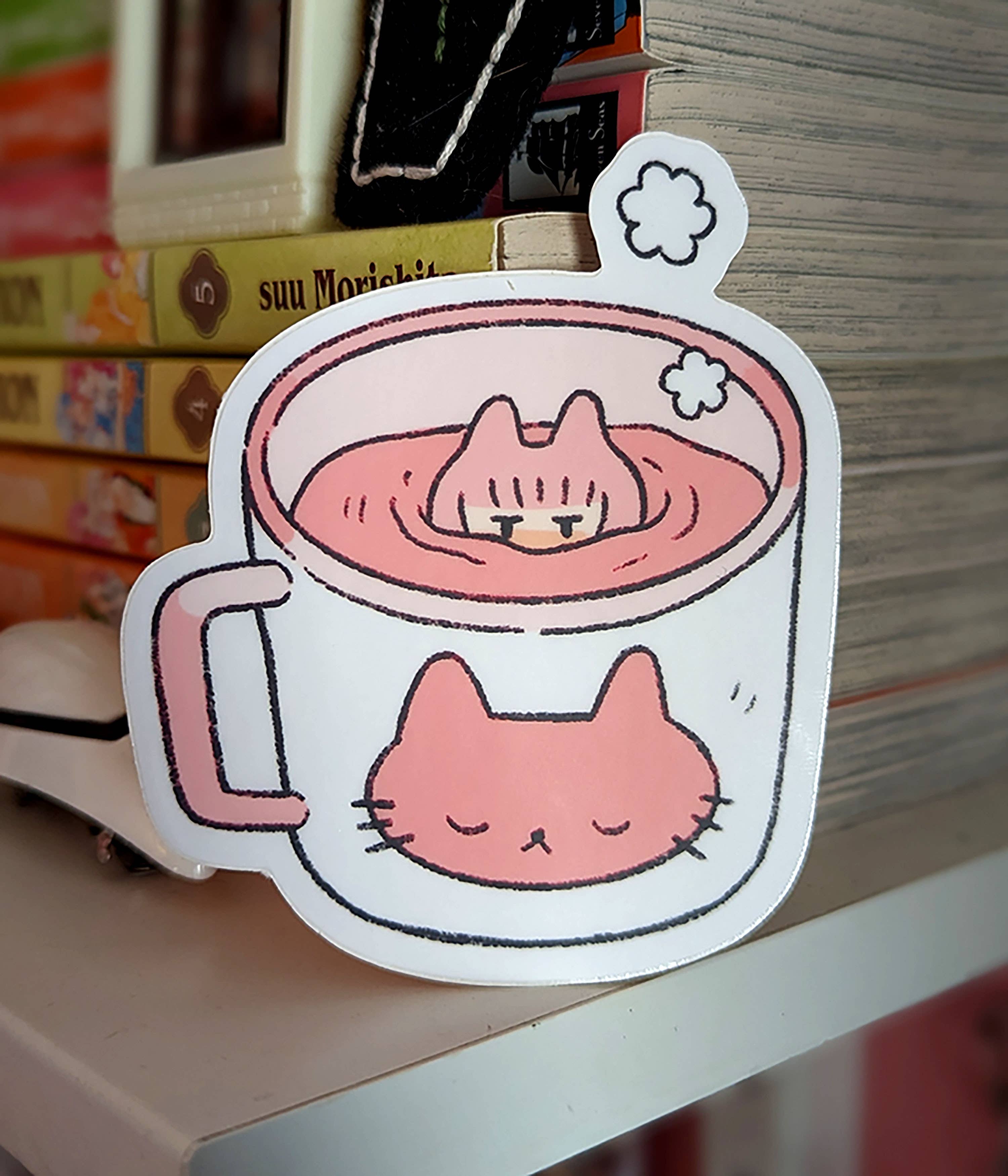 beanpolice - Wholesale Sticker - Cat Mug Sticker1