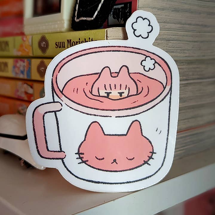 beanpolice - Wholesale Sticker - Cat Mug Sticker1