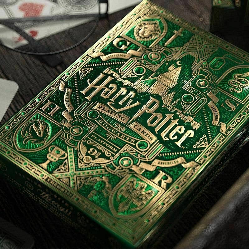 Cardshouse – Engroshandel Spillekort – Harry Potter Slytherin grønne Theory11 spillekort2