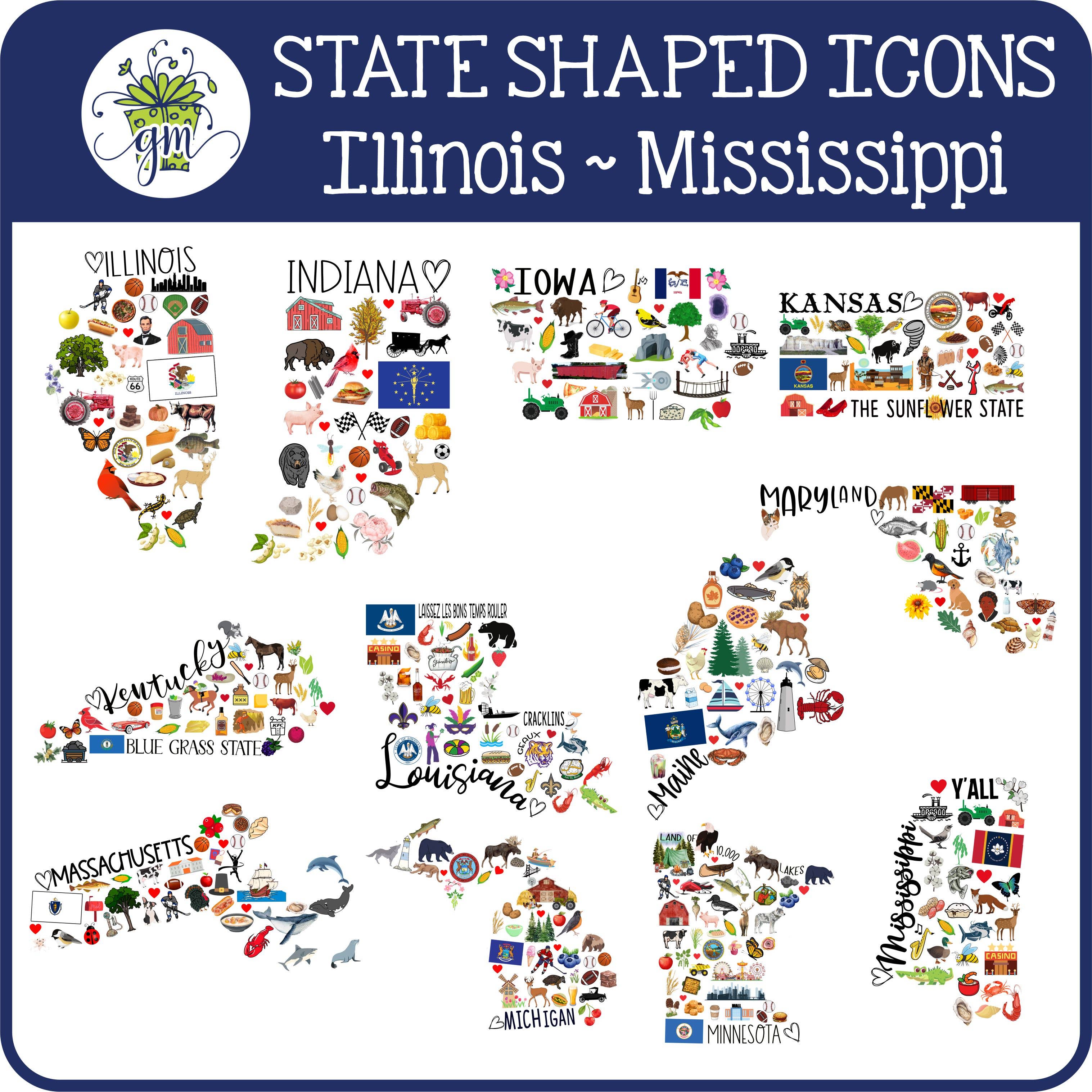 Giftable Memories - Wholesale Ornament - CUSTOM State Icons & Town Christmas Ornament2