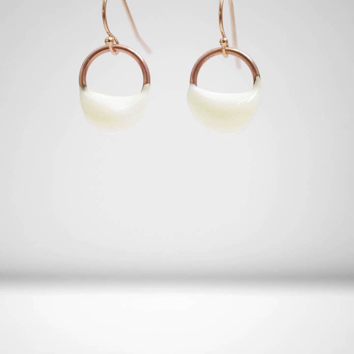 Große Ohrringe mit Halbmond für den Großhandel von Verre Modern