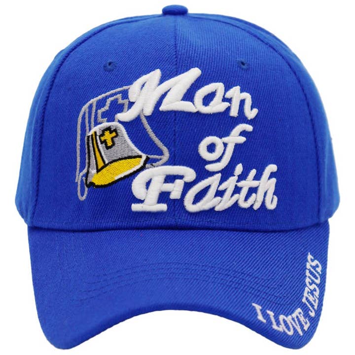 Cap Zone - Wholesale Baseball Cap - Unisex - Man Of Faith Acrylic Velcro Back Baseball Cap7